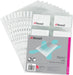 Best Value Rexel Nyrex Business Card Pockets for 20 Cards A4 Clear (10 Pack)