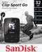 SanDisk Clip Sport Go - Digital player - 32 GB - black