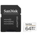 Best Value SanDisk High Endurance Video Monitoring Cards for Dashcams and Home Monitoring 64 GB MicroSDXC Card + SD Adapter, Up to 100 MB/s Read and 40 MB/s Write, Class 10, U3, V30, White