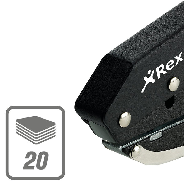 Rexel Single Hole Metal Plier Punch S120 20 Sheets Black