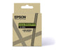 Epson  LK-4GBJ Black  on Matte GreenTape Cartridge 12mm - C53S672077