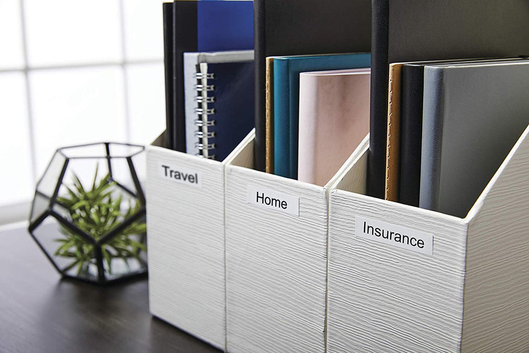 Best Value Dymo Authentic D1 Labels, Black Print on White, 12mm x 7m, Self-Adhesive Labels for LabelManager Label Printers, 10 Count