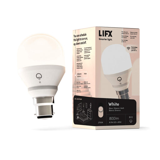 LIFX WHITE - LED light bulb - E27 - 8.5 W (equivalent 60 W) - class F - warm white light - 2700 K - white