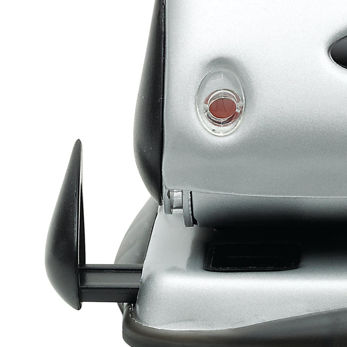 Best Value Rexel 2100743 Precision P225 2 Hole Punch Black/Silver 25 Sheet Capacity and Paper Alignment Indicator
