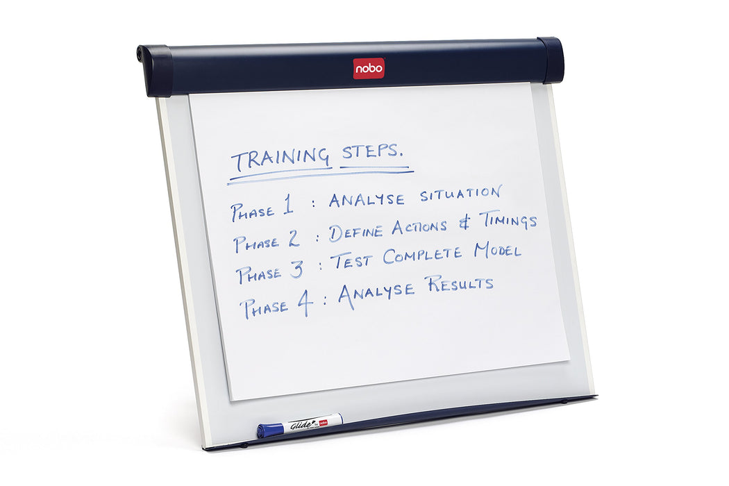 Best Value Nobo Barracuda Magnetic Whiteboard Easel, Desktop Flipchart Easel, 750 x 105 x 655 mm, White