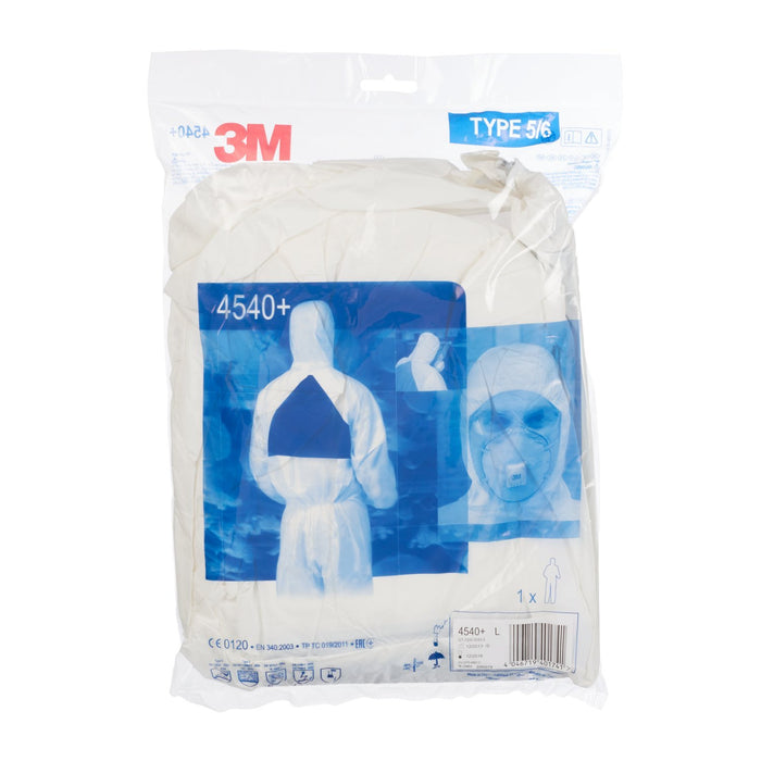 Best Value 3M 4540+ Breathable Protective Coverall Type 5/6 Anti-Particulate EN1073-2 Large Ref 601866