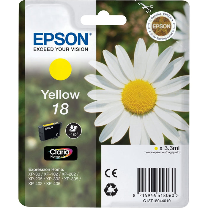 Best Value Epson XP30/102/202/302/405 Ink Cartridge, Standard, Yellow, Genuine, Amazon Dash Replenishment Ready