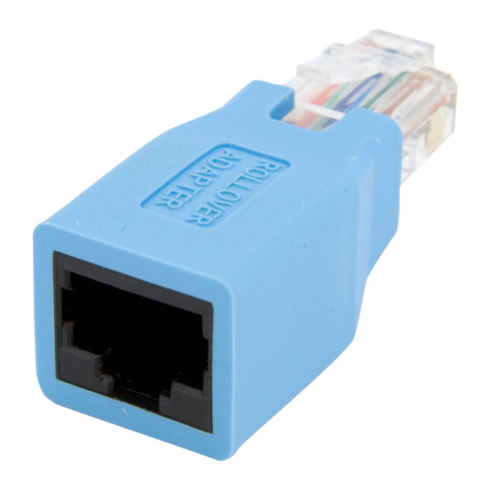 Best Value StarTech.com ROLLOVER Cisco Console Rollover Adapter for RJ45 Ethernet Cable, Network Adapter Cable, RJ-45 (M) to RJ-45 (F), Blue