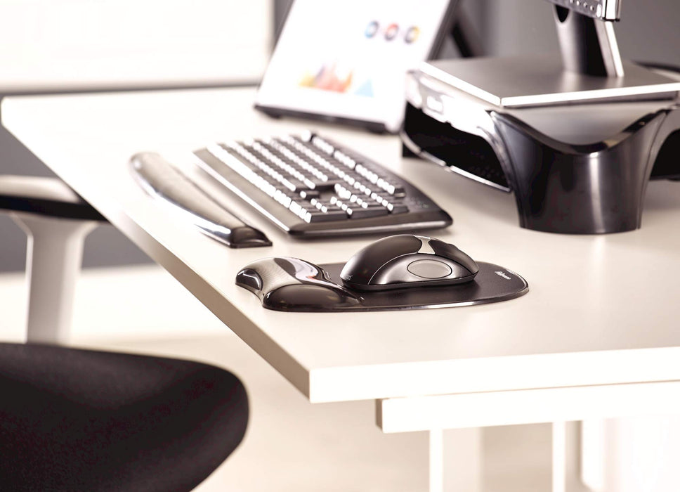 Best Value Fellowes Crystals Gel Keyboard Wrist Rest, Black