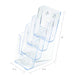 Best Value Deflecto Multi-tier Literature Display Holder for Wall or Desktop 4 x 1/3xA4 Pockets Clear Ref 77701