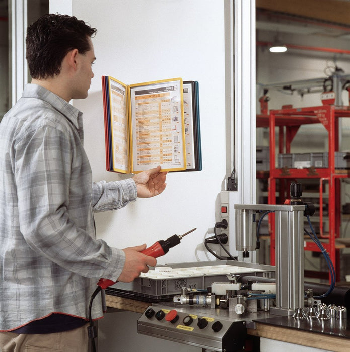 Best Value Durable Vario Wall Display Unit Polypropylene with Tabs and Brackets 10 Panels A4 Assorted Ref 5567/00