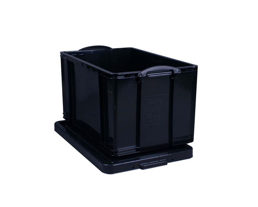 Best Value Really Useful Storage Box 84 Litre Solid Black