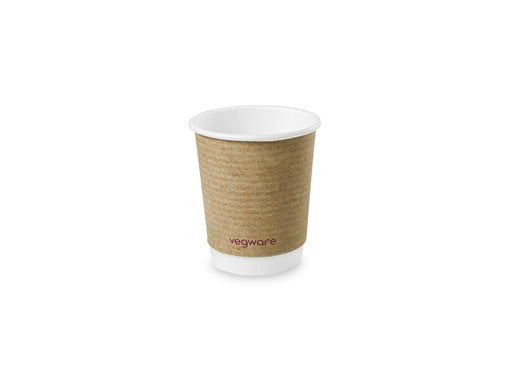 Vegware Cup 8Oz Dbl Wall Krft Pk500