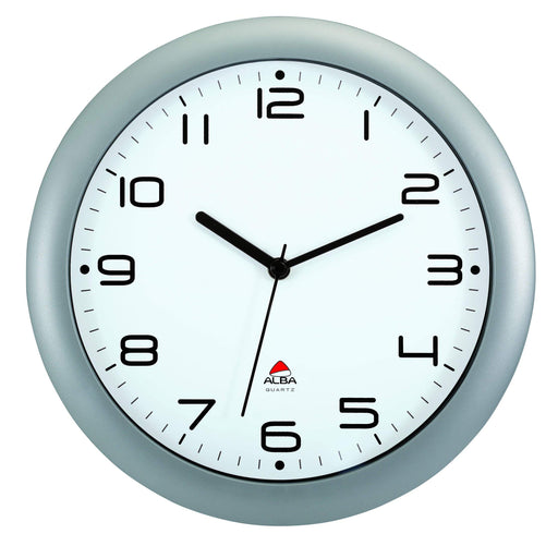 Alba Analog Wall Clock HORNEW M 30 x 5.5cm Silver Grey