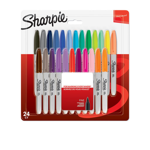 Best Value Sharpie 2065405 Fine Permanent Marker - Assorted (Pack of 24)
