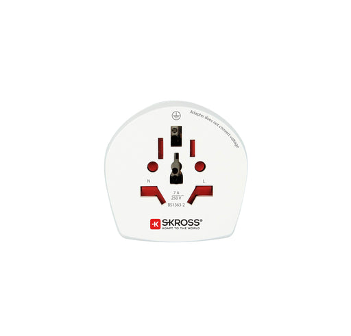 SKross Travel Adapter World-to-UK Earthed