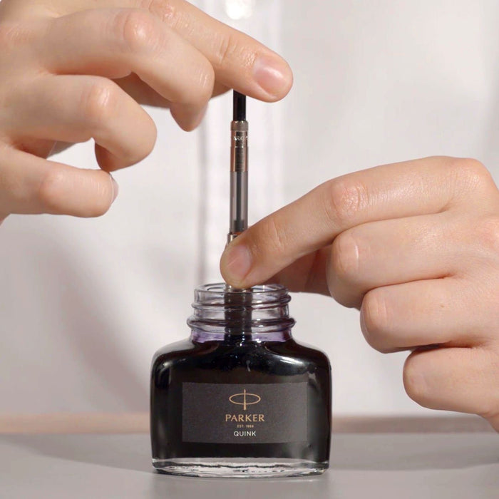 Best Value Parker Fountain Pen Liquid Bottled Quink Ink, 57 ml, in a Box - Black