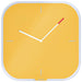 Leitz Cosy Silent Glass Wall Clock Warm Yellow 90170019