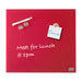 Best Value Nobo Glass Whiteboard, Magnetic, 300 x 300 mm Square Tile Design, Includes Glassboard Marker, Magnets and Fitting Kit, Red, 1903954