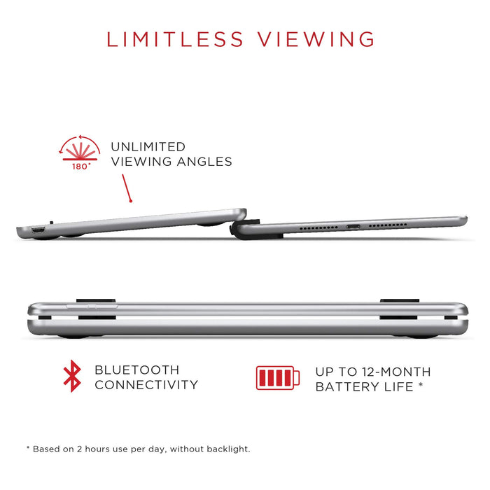 Brydge 7.9 Inch Bluetooth QWERTY English Apple iPad Mini Silver Keyboard Case