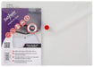 Best Value Snopake 11382 Polyfile A5 Popper Wallet File with Press Stud Classic Clear (Pack of 5)