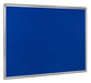 Best Value Bi-Office 600 x 450mm Aluminium Finish Felt Board - Blue