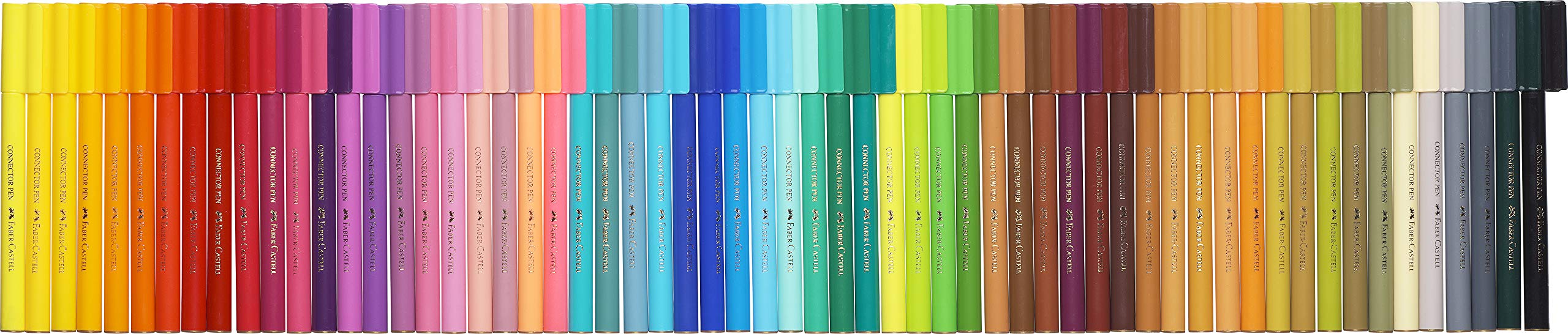 Best Value Faber-Castell Connector Fibre Tip Pen Case Box (Pack of 60)
