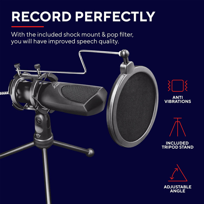 Trust GXT 232 USB Wired Mantis Streaming Microphone