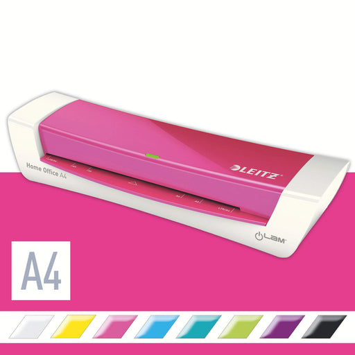 Leitz iLAM Home Office Laminator A4 Pink and White 73681023