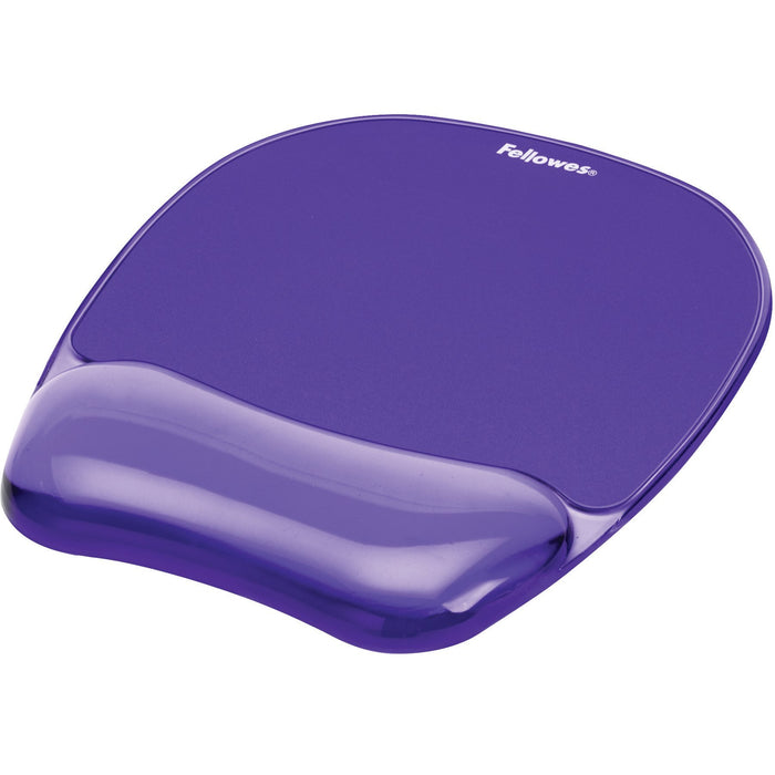 Best Value Fellowes Crystals Gel Mouse Mat with Wrist Support, Purple