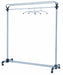 Best Value Alba Mobile Coat Rack 4 Wheels Metal Frame W1500xD500xH1700mm Ref PMGROUP