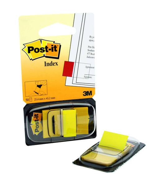 Best Value Post-it Index Flags 50 per Pack 25mm Yellow Ref 680-5