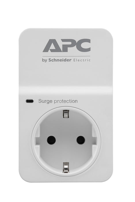 APC SurgeArrest Essential - Surge protector - AC 230 V - output connectors: 1 - Germany - white