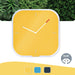 Leitz Cosy Silent Glass Wall Clock Warm Yellow 90170019