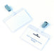 Best Value Durable Self Laminating Name Badge 54 x 90mm - Transparent (Pack of 25)