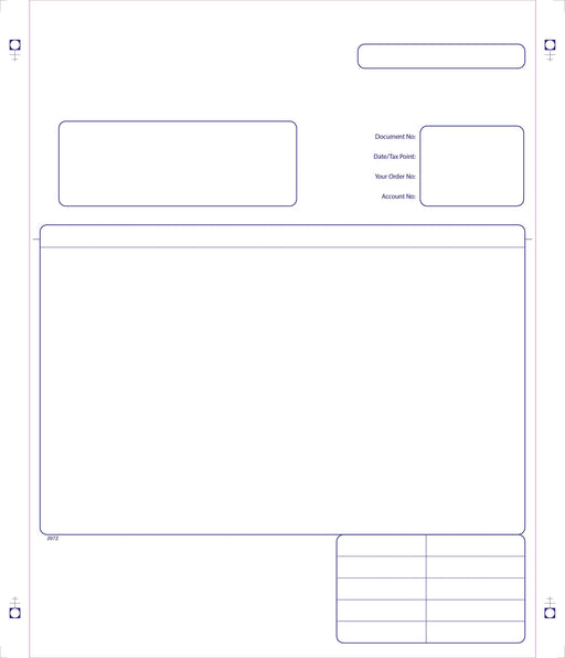 Best Value Exacompta Sage Compatible Business Forms, Invoice/Delivery Note Forms, 240 x 280 mm, 4 Part - Box of 500