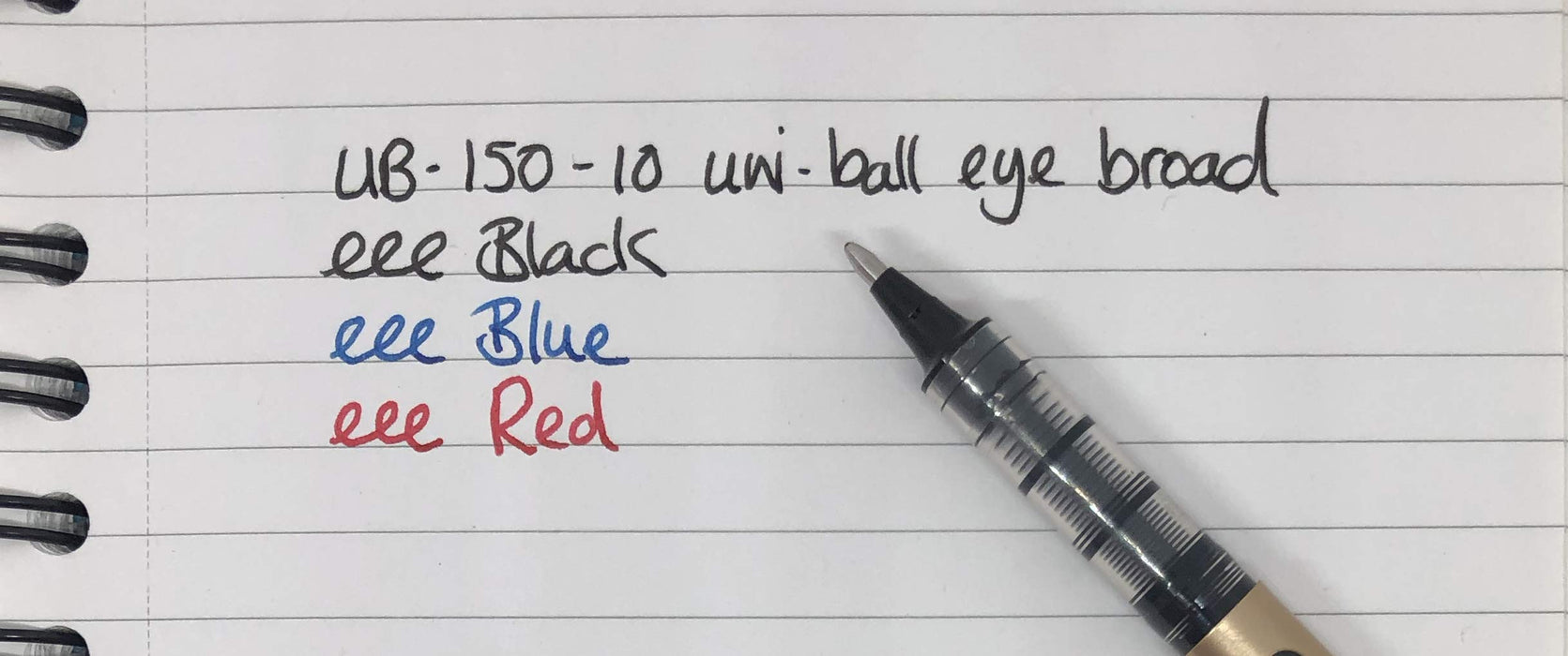 Best Value uni-ball Eye Broad UB-150-10 Rollerball pen, 1mm nib, Black ink, box of 12