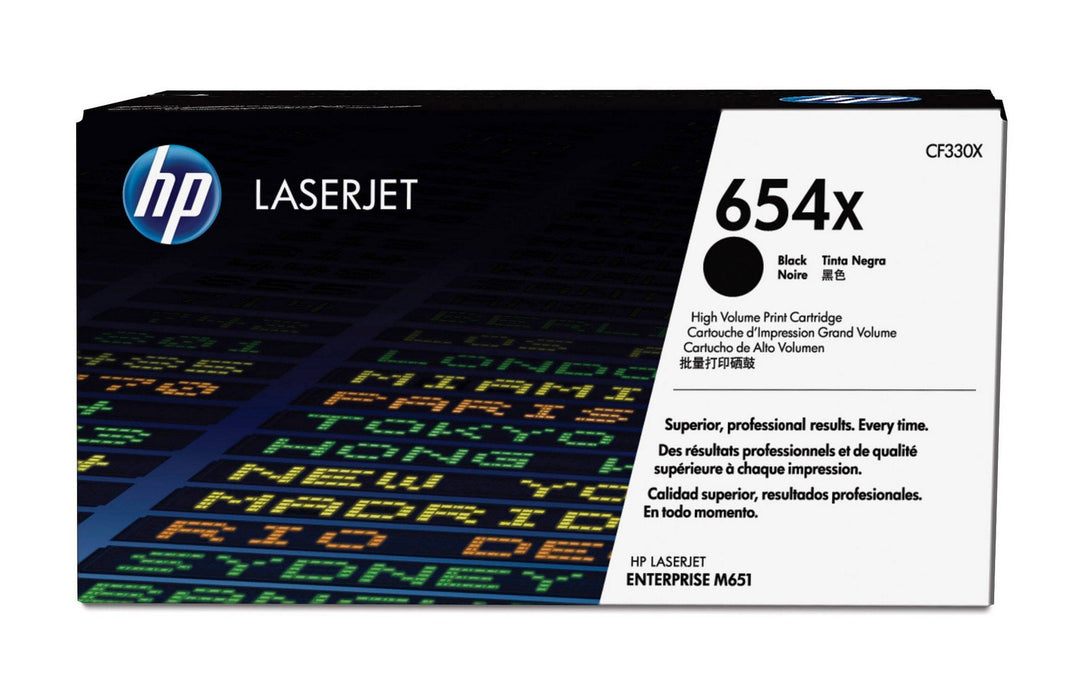Best Value HP CF330X 654X High Yield Original LaserJet Toner Cartridge, Black, Pack of 1