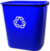 Best Value Rubbermaid Commercial Products FG295673BLUE Wastebasket Polyethylene Rectangular W 365 x D 260 x H 380mm, 26.6 Litres, Blue