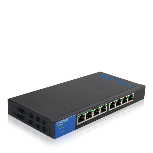 Best Value Linksys LGS108P Business 8 Port Desktop Gigabit Unmanaged Network Switch with 4 Port PoE+