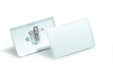 Best Value Durable Combi Clip Badge, 54 x 90 mm - Transparent, Pack of 25