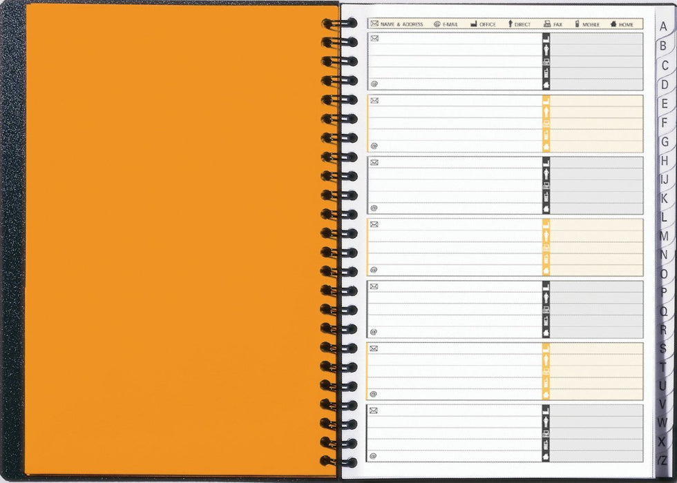 Best Value Oxford International A5 Poly Cover Address Book, Ruled with A-Z Index and Perforated Notebook, 144 Page, 1 Notebook