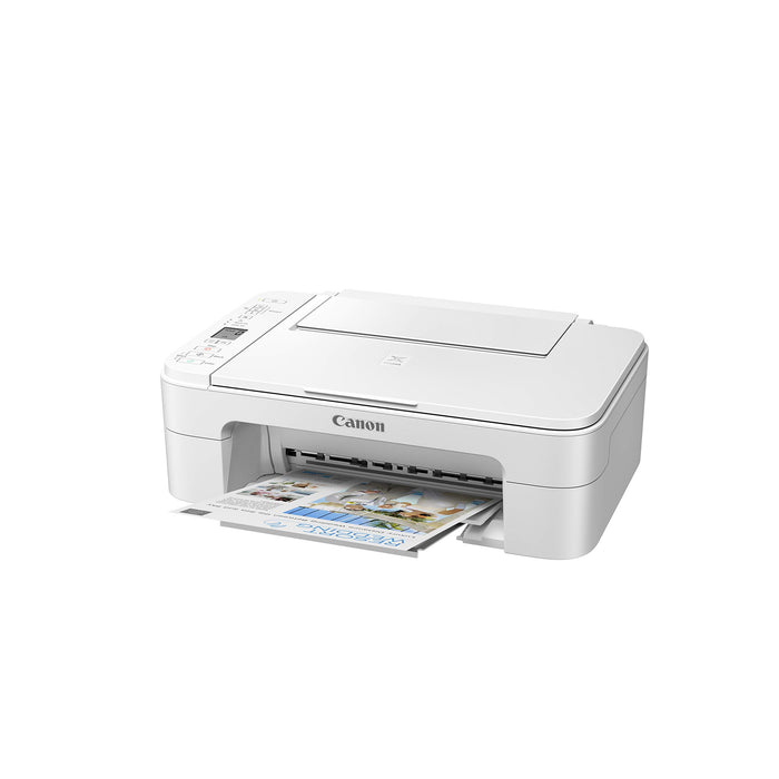 Canon PIXMA TS3351 - Multifunction printer - colour - ink-jet - 216 x 297 mm (original) - A4/Legal (media) - up to 7.7 ipm (printing) - 60 sheets - USB 2.0, Wi-Fi(n) - white