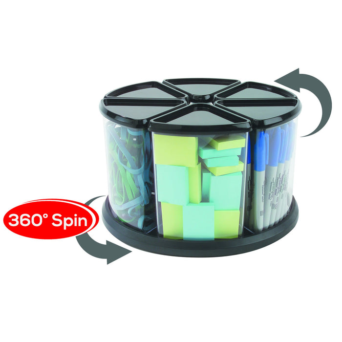 Best Value Deflecto Carousel Storage Tidy - Six Tubs