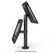 Compulocks Rise VESA Counter Top Kiosk 24" Black - Stand - for tablet - mounting interface: 100 x 100 mm - pole mount