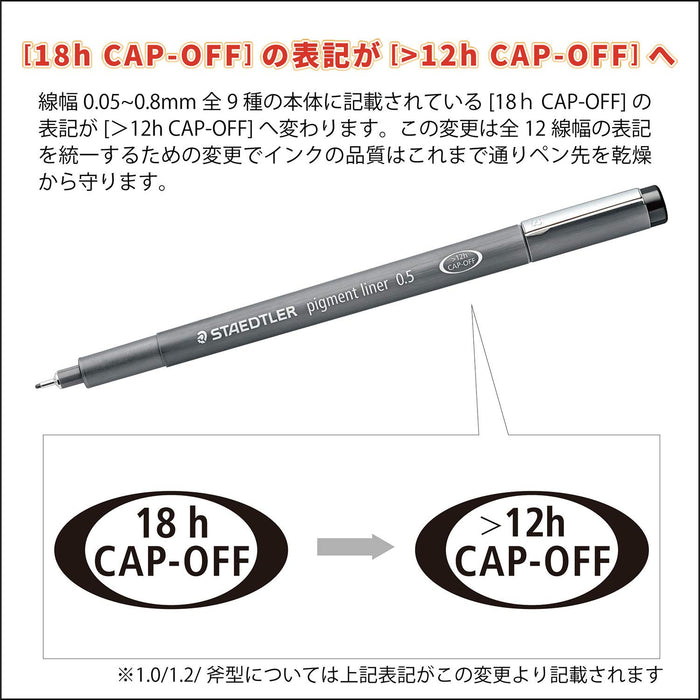 Best Value Staedtler 308 05-9 Fineliner Pigment liner - 0.5 mm, Black, Pack of 10