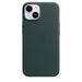 Apple - Back cover for mobile phone - MagSafe compatibility - leather - forest green - for iPhone 14