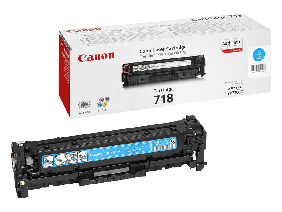 Best Value Canon Original Cyan Laser Toner Cartridge 718 226871
