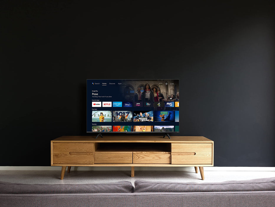 TCL 43C635K - 43" Diagonal Class (43" viewable) - C63K Series LED-backlit LCD TV - QLED - Smart TV - Android TV - 4K UHD (2160p) 3840 x 2160 - HDR - Quantum Dot