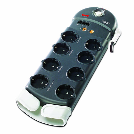 APC Performance SurgeArrest PL8VT3 - Surge protector - AC 230 V - output connectors: 8 - Germany - black